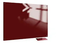 Whiteboard Glas Ruby Red