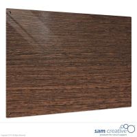 Glassboard Solid Ambience Dark Wood 90x120 cm