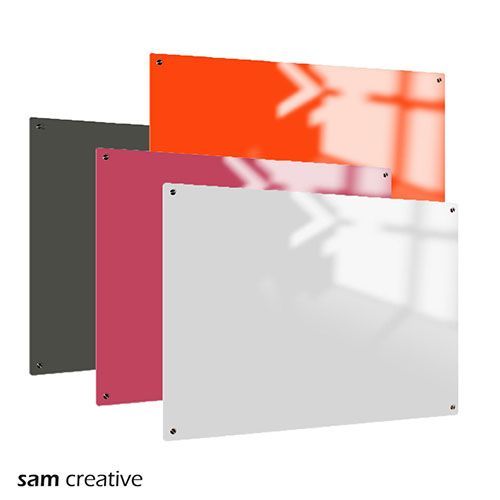 Vast en zeker breng de actie Plicht Whiteboard Glas Solid Series Magnetic op maat